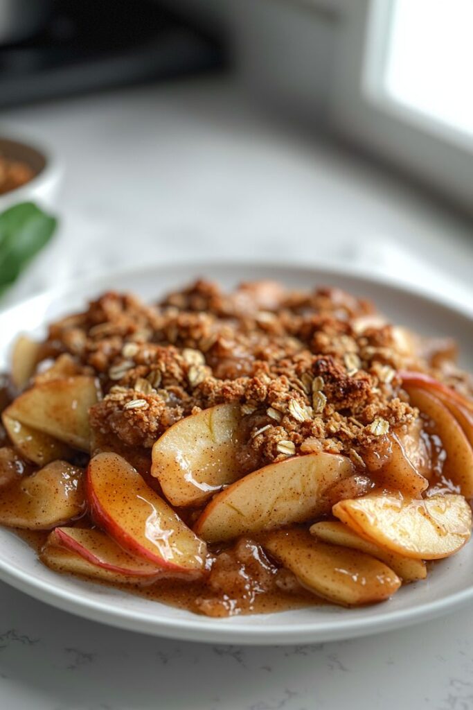 health-friendly grain free apple crisp
